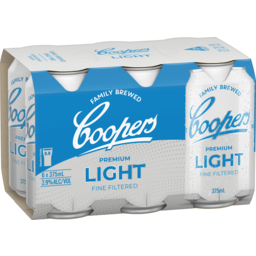 Photo of Coopers Premium Light Cans 6x375ml