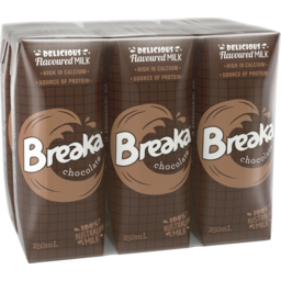Photo of Breaka Flavoured Milk UHT Chocolate 6x250ml