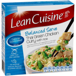 Photo of Lean Cuisine Thai Green Chicken Curry With Rice 280gm