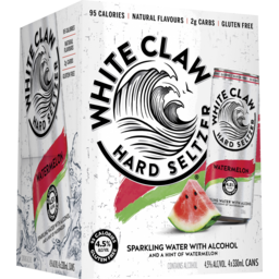 Photo of White Claw Watermelon Seltzer 330ml 4 Pack