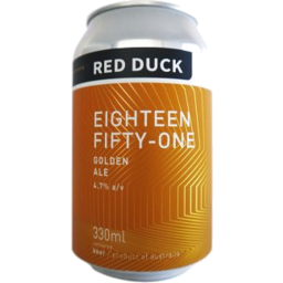 Photo of Red Duck Eighteen Fifty One Golden Ale 4x330ml