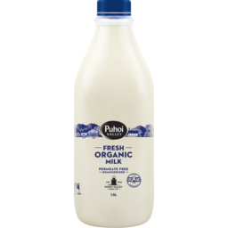 Photo of Puhoi Valley Organic Milk Homogenized 1.5 L 