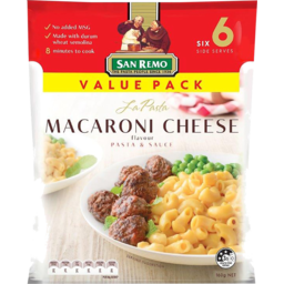 Photo of San Remo La Pasta Macaroni Cheese Pasta & Sauce Value Pack 160g