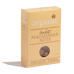 Photo of Organic Times Org Milk Chocolate Macadamia Nuts 150g