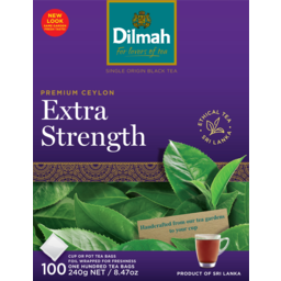 Photo of Dilmah Premium Ceylon Extra Strength Cup Or Pot Tea Bags 100 Pack