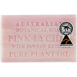 Photo of Australian Botanicals Pink Lychee with Paw Paw Extract Soap  200g