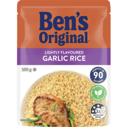 Photo of Ben's Original Lightly Flavoured Garlic Microwave Rice Pouch 250g 250g