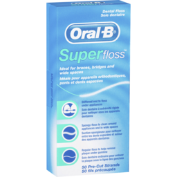 Photo of Oral-B Superfloss Dental Floss Pre-Cut Strands 50 Pack