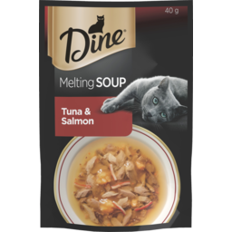 Photo of Dine Creamy Soup Tuna Salmon & Prawns Cat Food