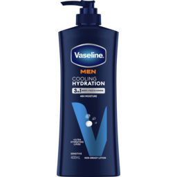 Photo of Vaseline Men 3-In-1 Body, Face & Hand Lotion Cooling Hydration With Menthol And Ultra-Hydrating Lipids