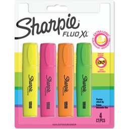 Photo of Sharpie Fluo Xl Highlighter Assorted - Pack Of 4