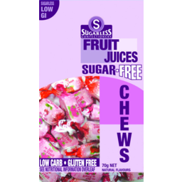 Photo of Sugarless Confectionery Fruit Juices Sugar Free Chews 70g