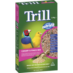 Photo of Trill Dry Bird Seed Canary & Finch Mix 1.8kg Box
