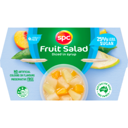 Photo of Spc 25% Less Sugar Fruit Salad 4 Pack