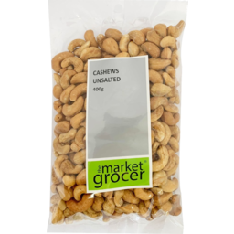 Photo of The Market Grocer Unsalted Cashews 400g