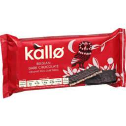 Photo of Kallo Organic Rice Cake Thins Dark Chocolate
