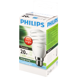 Photo of Philips Compact Fluorescent Light Bulb Tornado B22 Cool Daylight