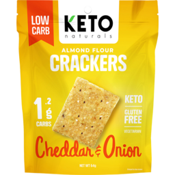 Photo of KETO NATURALS Almond Flour Crackers Cheddar & Onion