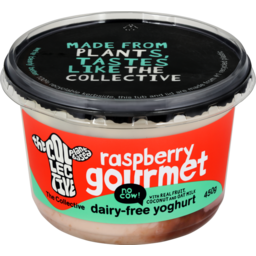 Photo of The Collective Plant Based Dairy Free Yoghurt Raspberry Gourmet
