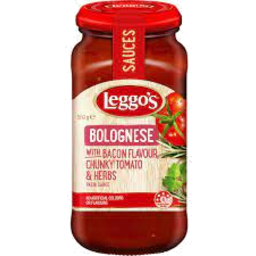 Photo of Leggos Pasta Sauce Bolognese Bacon Tomato & Herbs