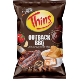 Photo of Thins Chip Outback BBQ 150gm