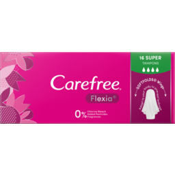 Photo of Carefree Flexia Super Tampons 16 Pack