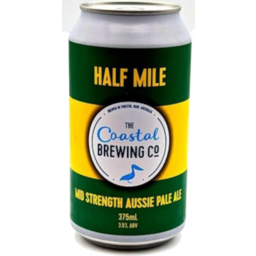 Photo of Coastal Brewing Co Half Mile Aussie Pale Ale 375ml Can 4pk