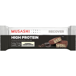 Photo of Musashi Cookies & Cream High Protein Bar 90g