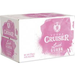 Photo of Vodka Cruiser Lush Guava 4.6% 6 X 4 X 275ml Bottle 275ml