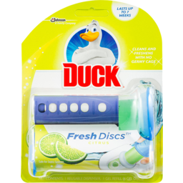 Photo of Duck Fresh Discs Citrus In The Bowl Toilet Cleaner Dispenser + 1 Refill