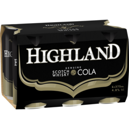 Photo of Highland Cola Can 375ml 6pk*C