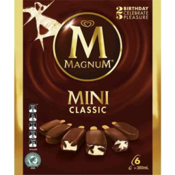 Photo of Streets Magnum Classic Mini Ice Creams 6 Pack
