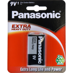 Photo of Panasonic Batteries Extra Heavy Duty 9V Single