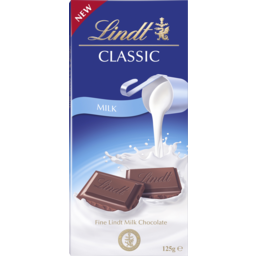 Photo of Lindt Classic Milk Chocolate Block 125g