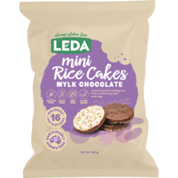 Photo of Leda Mylk Chocolate Mini Rice Cakes Always Gluten Free