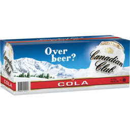 Photo of Canadian Club & Cola Can 375ml 10 Pack