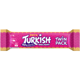 Photo of Frys Turkish Delight Chocolate Bar Twin Pack