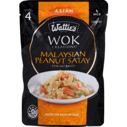 Photo of Wattie's Wok Creations Stir-Fry Sauce Malaysian Peanut Satay