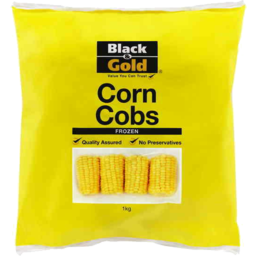 Photo of BLACK AND GOLD CORN COBS 1KG
