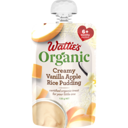 Photo of Wattie's Organic Baby Food Vanilla Apple Rice Pudding