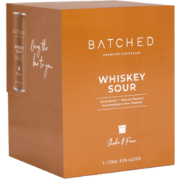 Photo of Batched Cocktails Whiskey Sour Can