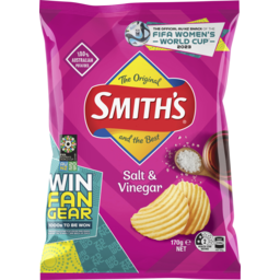 Photo of Smith's Crinkle Cut Potato Chips Salt & Vinegar 170g 170g