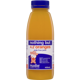 Photo of Nudie Nothing but Oranges Pulp Free Orange Juice 400ml
