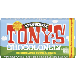 Photo of Tony's Chocolonely Ben and Jerry’s White Strawberry Cheesecake