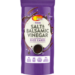 Photo of Sunrice Thin Salt & Balsamic Vinegar Flavoured Rice Cakes 160g