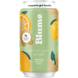 Photo of Blume - Lemon Yuzu Ginger Sparkling Prebiotic Tonic