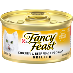 Photo of Fancy Feast Cat Food Grilled Chicken & Beef Feast in Gravy 85g