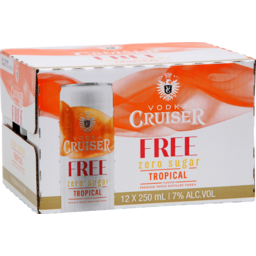Photo of Cruiser 7% Tropical Sugar Free 12x250ml Cans