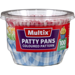 Photo of Multix Patty Pans Gingham Large 100 Pack