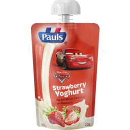 Photo of Pauls Kids Strawberry Yoghurt 70g Cars